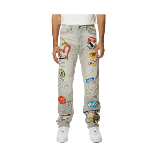 Patch Denim Jeans