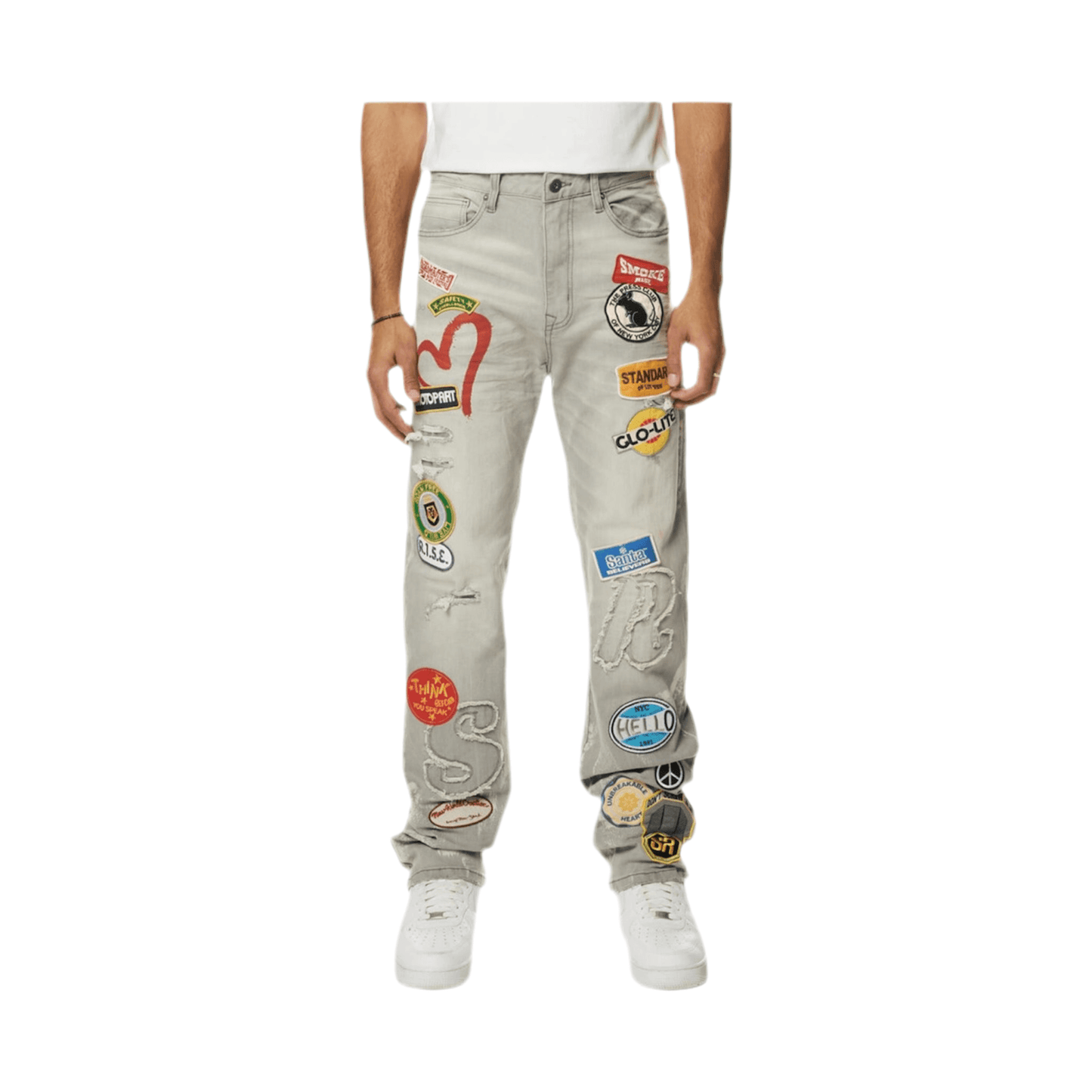 Patch Denim Jeans